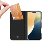 DUX DUCIS Skin Pro Series Flip Leather Phone Case, For iPhone 16 Plus, For iPhone 16, For iPhone 15 Pro Max, For iPhone 15 Pro - Image 3