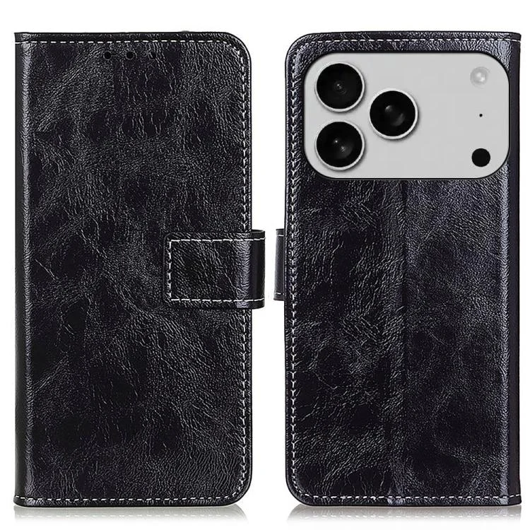 EDA004834113A.webp Retro Crazy Horse Texture Horizontal Flip Leather Phone Case, For iPhone 17 Pro Max, For iPhone 17 Pro, For iPhone 17, For iPhone 17 Air, iPhone 16e - Image 1
