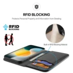 DUX DUCIS Hivo Series Cowhide + PU + TPU Flip Phone Case, For iPhone 17 Pro Max, For iPhone 17 Pro, For iPhone 17, For iPhone 17 Air, iPhone 16e, For iPhone 16 Pro Max, For iPhone 16 Pro - Image 4