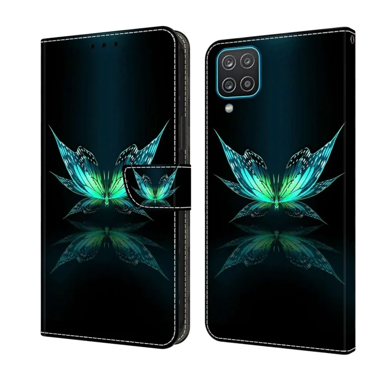 Crystal 3D Shockproof Protective Leather Phone Case, For Samsung Galaxy A12 4G / 5G
