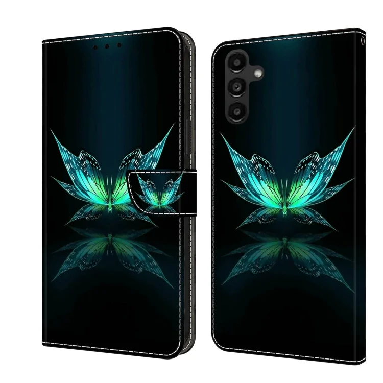 Crystal 3D Shockproof Protective Leather Phone Case, For Samsung Galaxy A14 4G / 5G