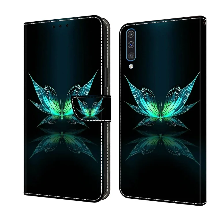 Crystal 3D Shockproof Protective Leather Phone Case, For Samsung Galaxy A50