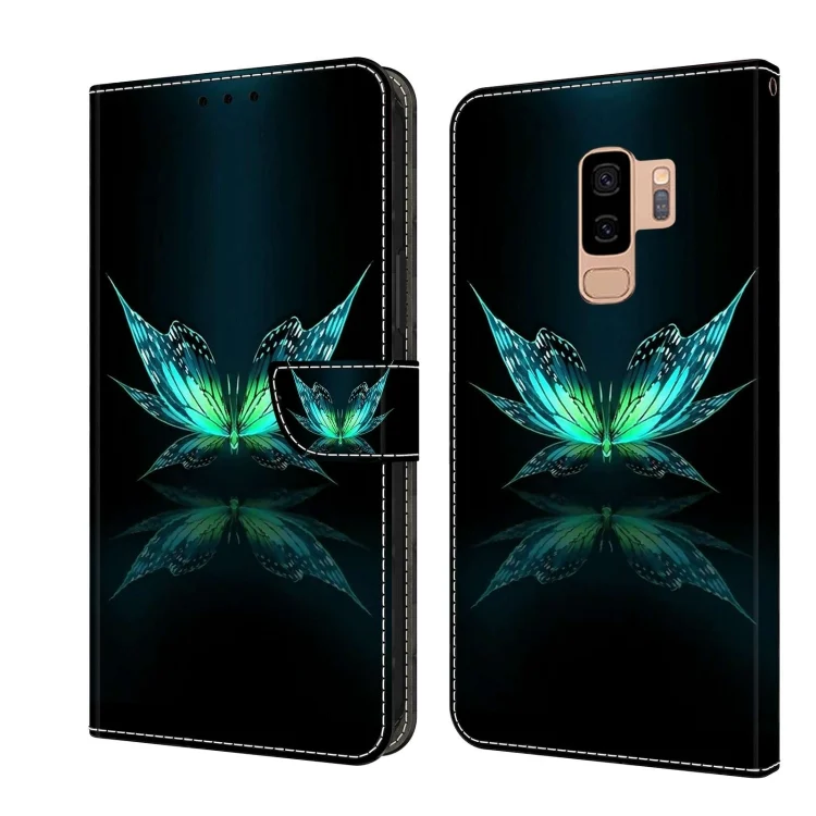 Crystal 3D Shockproof Protective Leather Phone Case, For Samsung Galaxy S9+
