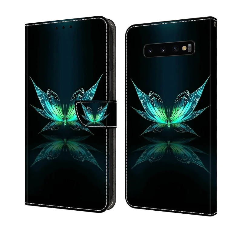 Crystal 3D Shockproof Protective Leather Phone Case, For Samsung Galaxy S10+