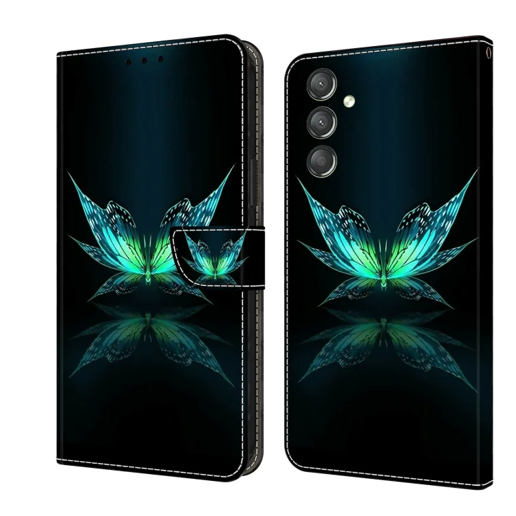 Crystal 3D Shockproof Protective Leather Phone Case, For Samsung Galaxy A24