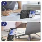 CD Texture Magnetic Holder Phone Case, For Samsung Galaxy Z Flip7, For Samsung Galaxy Z Flip5 - Image 5