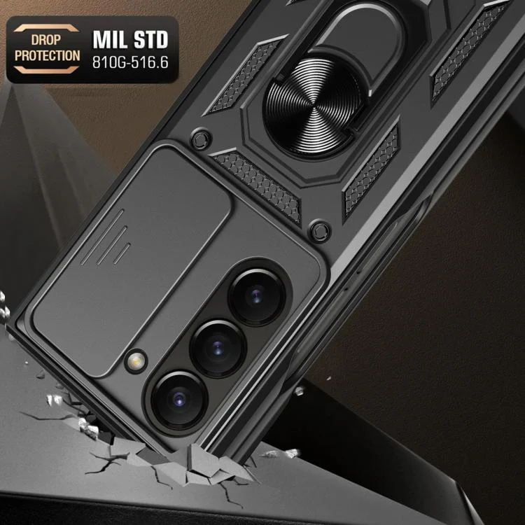 EDA004873803A_4.webp Sliding Camera Cover Design TPU+PC Phone Case, For Samsung Galaxy Z Fold7, For Samsung Galaxy Z Fold6 - Image 5