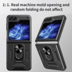 Armor Magnetic Bracket TPU+PC Phone Case, For Samsung Galaxy Z Flip5 - Image 4