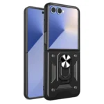 Armor Magnetic Bracket TPU+PC Phone Case, For Samsung Galaxy Z Flip7, For Samsung Galaxy Z Flip6 / Flip7 FE