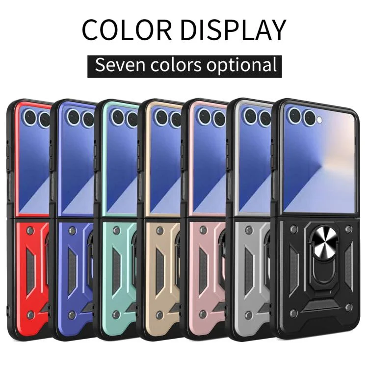 EDA004873904A_1.webp Armor Magnetic Bracket TPU+PC Phone Case, For Samsung Galaxy Z Flip7, For Samsung Galaxy Z Flip6 / Flip7 FE - Image 2
