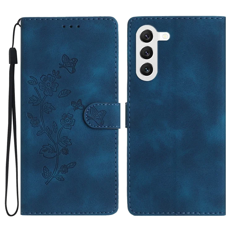 Flower Butterfly Embossing Pattern Leather Phone Case, For Samsung Galaxy S24 5G, For Samsung Galaxy A05s, For Samsung Galaxy A34 5G
