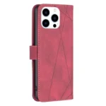 Magnetic Buckle Rhombus Texture Leather Phone Case, For iPhone 15 Pro, For iPhone 15 Plus, For iPhone 15 - Image 3