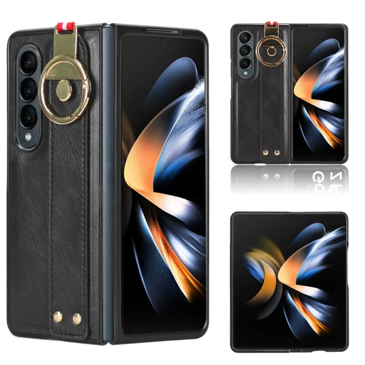 Wristband Leather Back Phone Case, For Samsung Galaxy Z Fold4, For Samsung Galaxy A05s 4G, For Samsung Galaxy S24 Ultra 5G, For Samsung Galaxy M34 5G