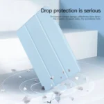 3-folding Acrylic Smart Leather Tablet Case, For Samsung Galaxy Tab S9, For Samsung Galaxy Tab A8 - Image 2