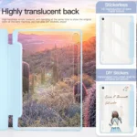 3-folding Acrylic Smart Leather Tablet Case, For Samsung Galaxy Tab S9, For Samsung Galaxy Tab A8 - Image 3