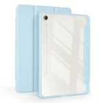 3-folding Acrylic Smart Leather Tablet Case, For Samsung Galaxy Tab S9, For Samsung Galaxy Tab A8 - Image 5