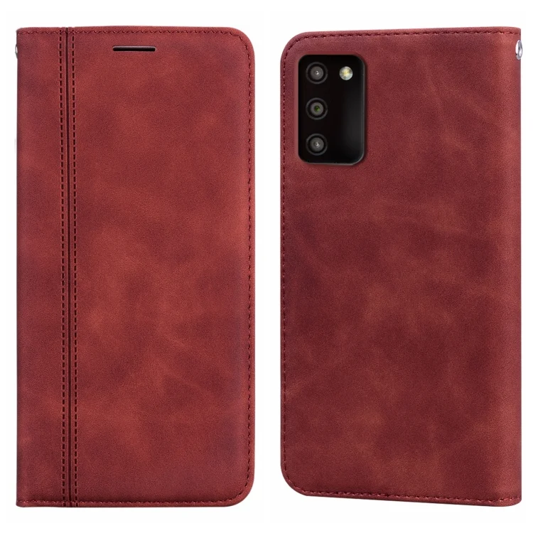 Frosted Business Magnetic Horizontal Flip PU Phone Case, For Samsung Galaxy A03s
