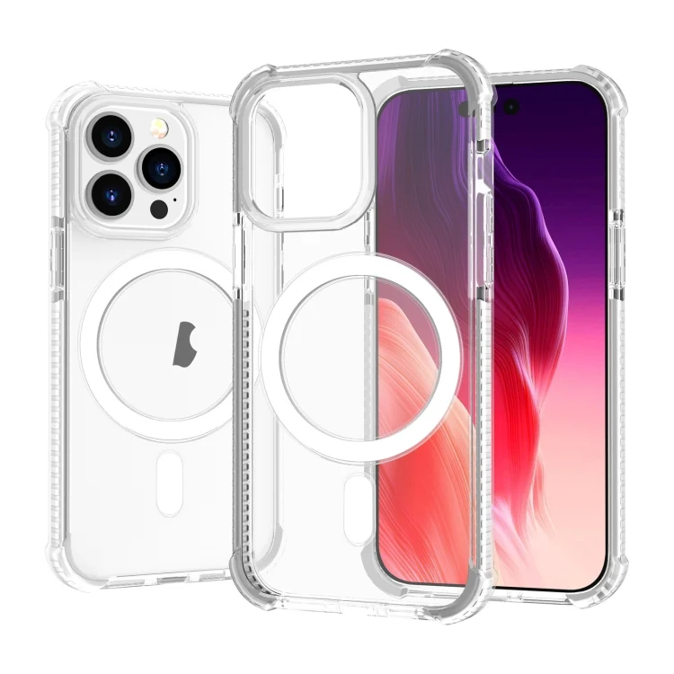 Acrylic Magsafe Magnetic Shockproof Phone Case, For iPhone 15 Pro, For iPhone 15 Plus