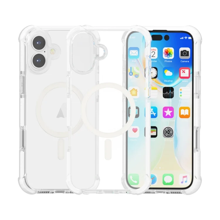 Acrylic Magsafe Magnetic Shockproof Phone Case, For iPhone 16, For iPhone 15 Pro Max