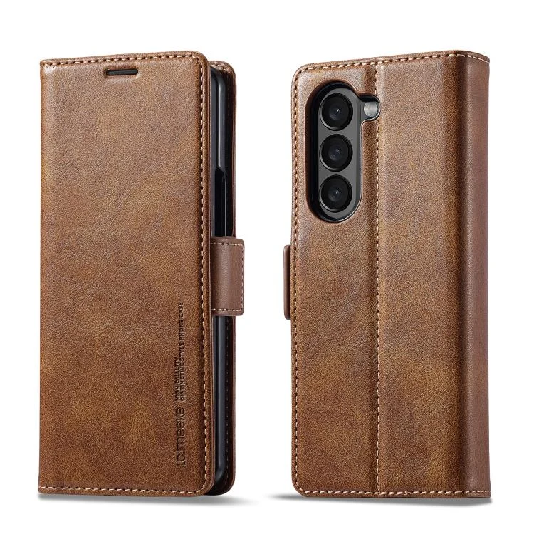 LC.IMEEKE RFID Anti-theft Leather Phone Case, For Samsung Galaxy Z Fold7 5G, For Samsung Galaxy Z Flip7 5G, For Samsung Galaxy Z Flip6 5G, For Samsung Galaxy Z Fold6 5G, For Samsung Galaxy Z Fold5