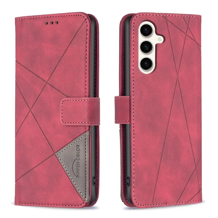 Magnetic Buckle Rhombus Texture Leather Phone Case, For Samsung Galaxy S23 FE 5G, For Samsung Galaxy M62/F62