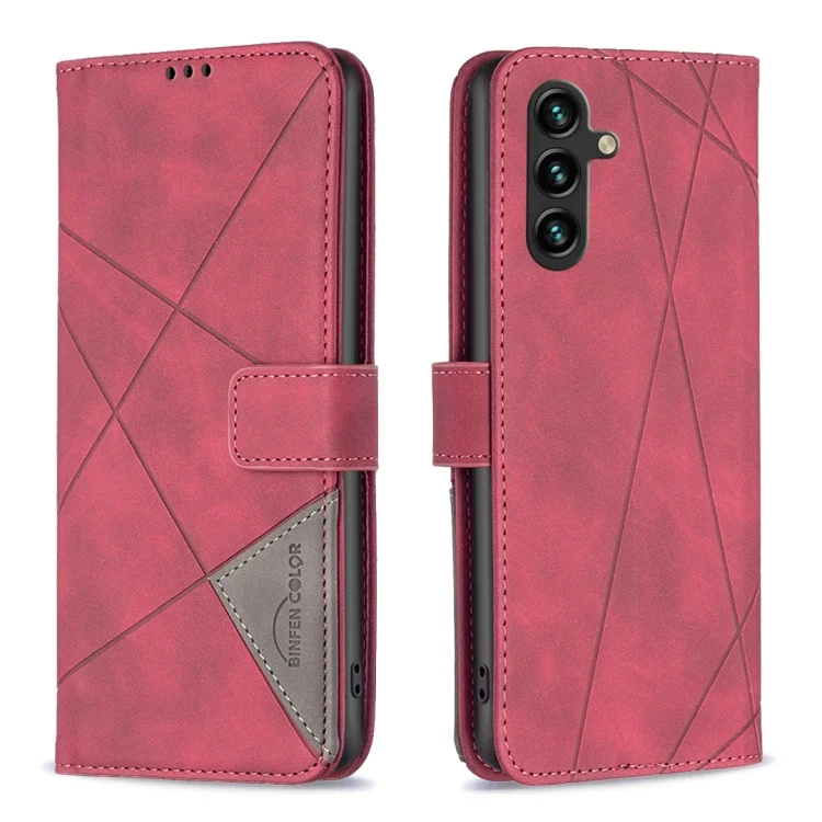 Magnetic Buckle Rhombus Texture Leather Phone Case, For Samsung Galaxy A35, For Samsung Galaxy S24 Ultra 5G, For Samsung Galaxy S24+ 5G