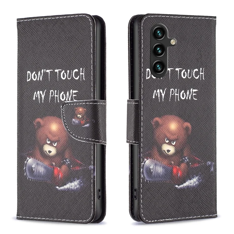 Colored Drawing Pattern Leather Phone Case, For Samsung Galaxy A55, For Samsung Galaxy A35