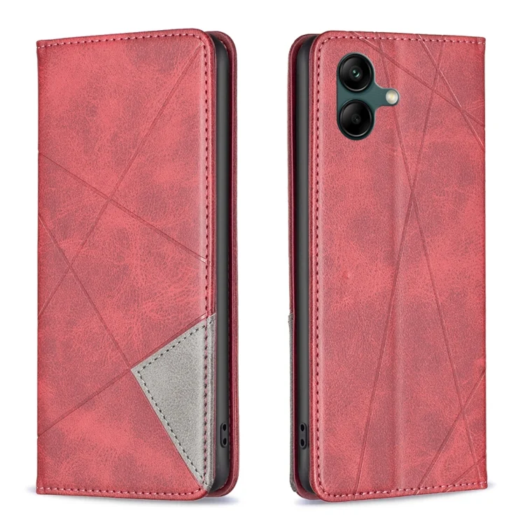 Rhombus Texture Magnetic Leather Phone Case, For Samsung Galaxy A05, For Samsung Galaxy S24+ 5G, For Samsung Galaxy S23 FE 5G