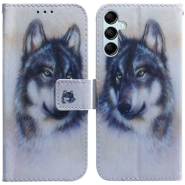 Coloured Drawing Flip Leather Phone Case, For Samsung Galaxy M54