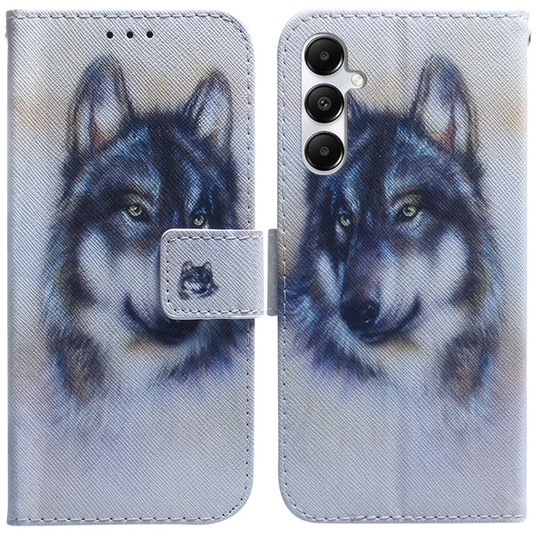 Coloured Drawing Flip Leather Phone Case, For Samsung Galaxy A05s, For Samsung Galaxy M34 5G/F34 5G