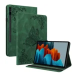 Butterfly Flower Embossed Leather Tablet Case, For Samsung Galaxy Tab S9+, For Samsung Galaxy Tab S7+/S7 FE/S8+, For Samsung Galaxy Tab S5e/T720/T725