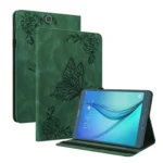 Butterfly Flower Embossed Leather Tablet Case, For Samsung Galaxy Tab A 9.7 T550 T555