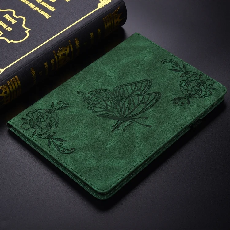 EDA005043310A_1.webp Butterfly Flower Embossed Leather Tablet Case, For Samsung Galaxy Tab S4 10.5 SM-T830, For Samsung Galaxy Tab A 10.1 2016/T580/T585, For Samsung Galaxy Tab S2 9.7 T810 T815 - Image 2