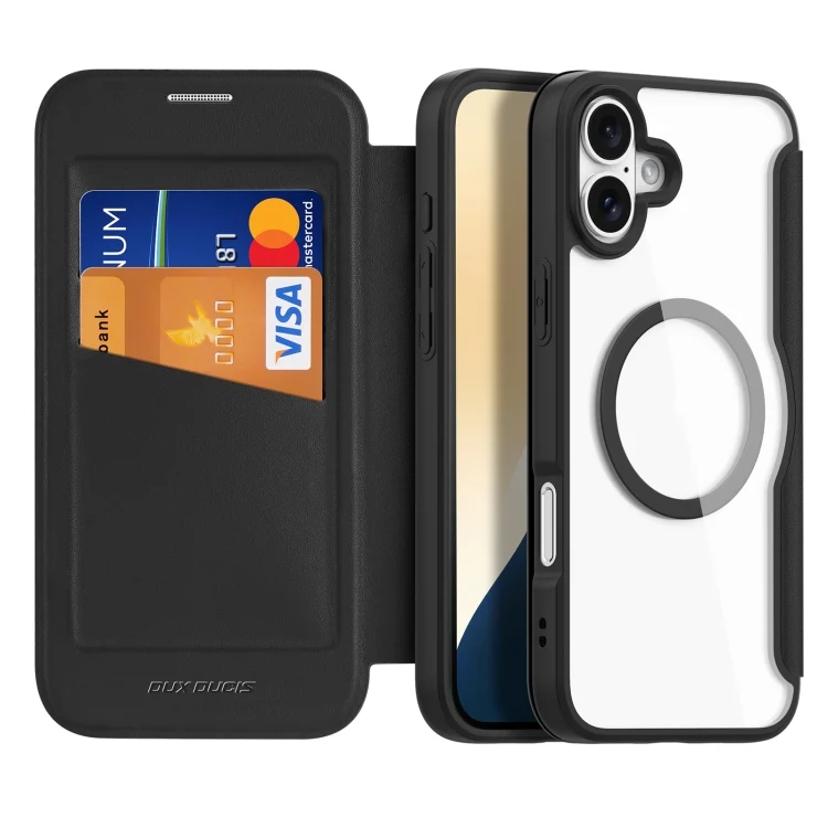 DUX DUCIS Skin X Pro Series Magsafe PC + TPU Phone Leather Case, For iPhone 16 Plus, For iPhone 16, For iPhone 15 Pro Max, For iPhone 15 Pro