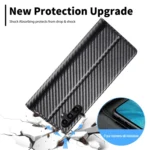 LC.IMEEKE Carbon Fiber Leather Phone Case, For Samsung Galaxy A55 5G, For Samsung Galaxy S24 Ultra 5G, For Samsung Galaxy S23 FE 5G, For Samsung Galaxy A35 5G, For Samsung Galaxy A25 5G... - Image 6