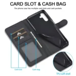 LC.IMEEKE Calf Texture Leather Phone Case, For Samsung Galaxy A35 5G, For Samsung Galaxy S24 Ultra 5G, For Samsung Galaxy S23 FE 5G, For Samsung Galaxy A55 5G - Image 6
