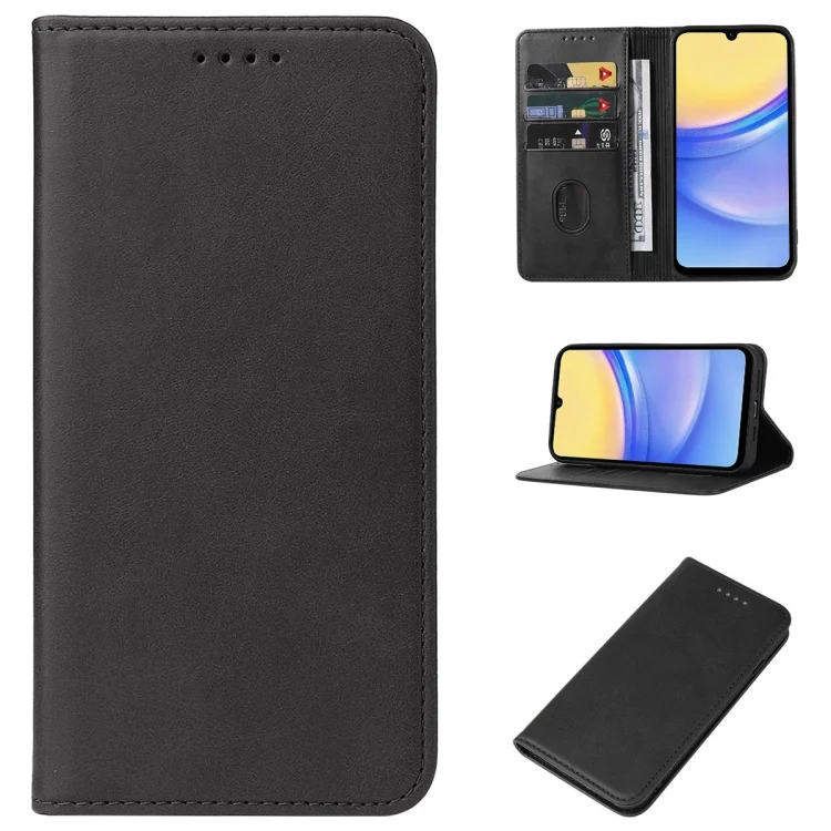 Magnetic Closure Leather Phone Case, For Samsung Galaxy A15, For Samsung Galaxy A05, For Samsung Galaxy A05s, For Samsung Galaxy M34 5G, For Samsung Galaxy M54