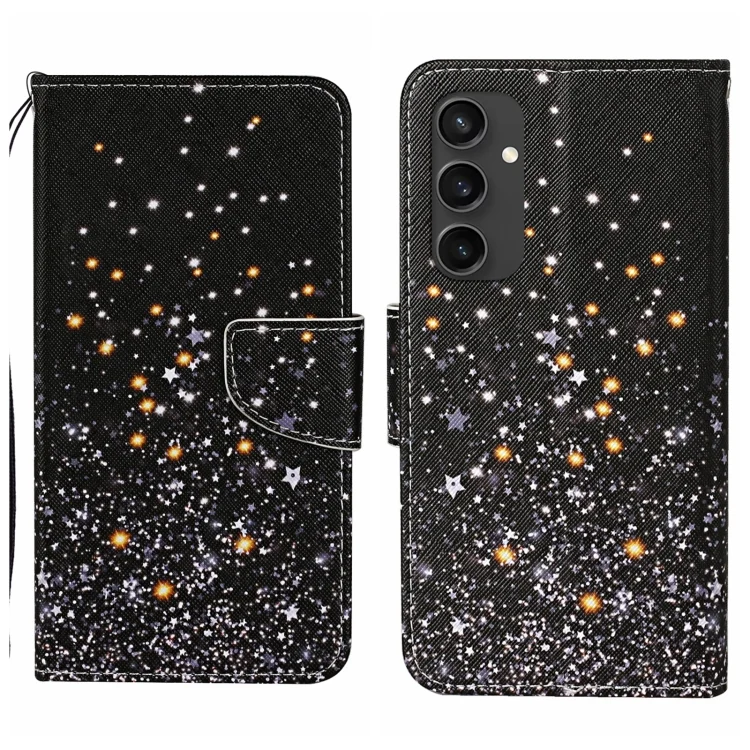 3D Colored Drawing Flip Leather Phone Case, For Samsung Galaxy S24 FE 5G