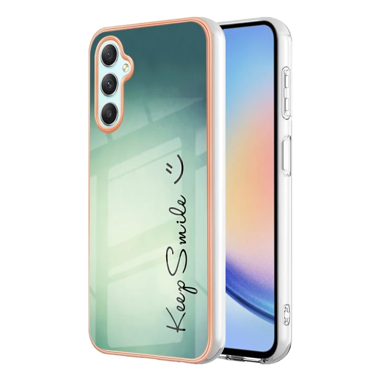 Electroplating Marble Dual-side IMD Phone Case, For Samsung Galaxy A24, For Samsung Galaxy A23 5G / 4G