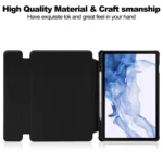 360 Rotation Transparent Smart Leather Case with Keyboard, For Samsung Galaxy Tab S9, For Samsung Galaxy Tab S9+ - Image 4