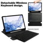 360 Rotation Transparent Smart Leather Case with Keyboard, For Samsung Galaxy Tab S9, For Samsung Galaxy Tab S9+ - Image 6