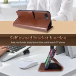 AZNS Sheepskin Texture Flip Leather Phone Case, For iPhone 16e, For iPhone 16 Pro Max, For iPhone 16 Pro, For iPhone 15 Pro Max, For iPhone 15 Pro, For iPhone 15 Plus - Image 5