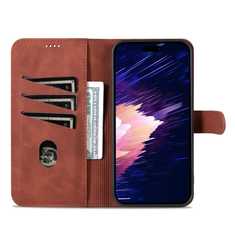 EDA005178602A_3.webp AZNS Skin Feel Calf Texture Flip Leather Phone Case, For iPhone 15 - Image 4