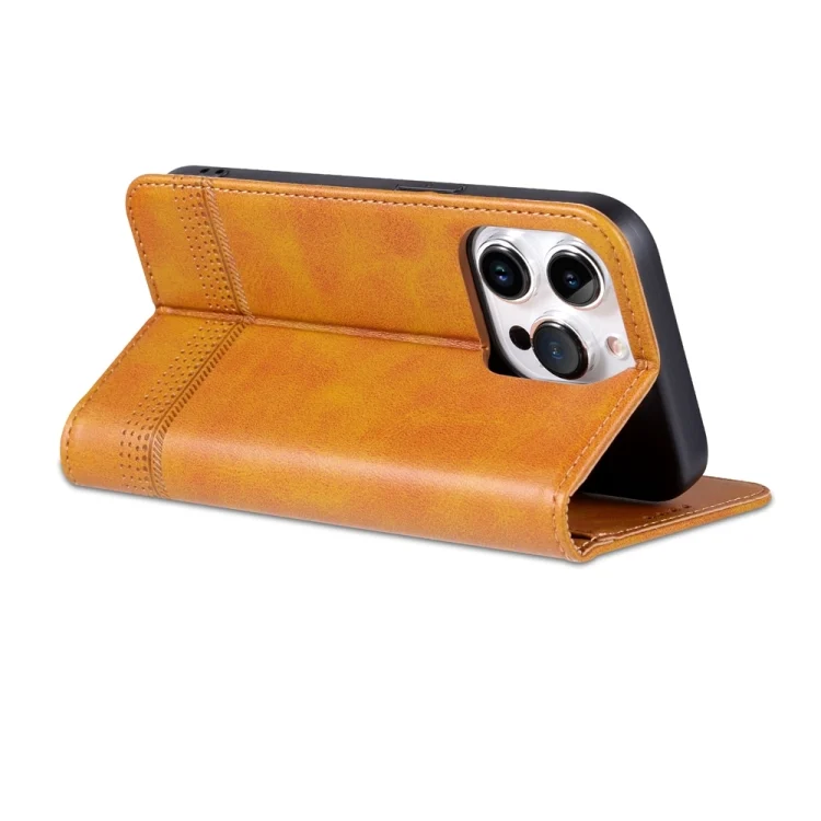 EDA005178802A_4.webp AZNS Magnetic Calf Texture Flip Leather Phone Case, For iPhone 15 Pro - Image 5