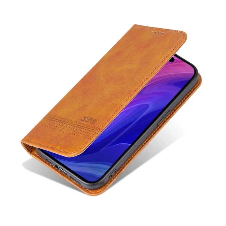EDA005178802A_6.webp AZNS Magnetic Calf Texture Flip Leather Phone Case, For iPhone 15 Pro - Image 7
