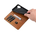 AZNS Magnetic Calf Texture Flip Leather Phone Case, For iPhone 16 Plus, For iPhone 16, For iPhone 15 Pro Max - Image 6