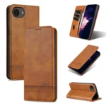 AZNS Magnetic Calf Texture Flip Leather Phone Case, For iPhone 16e, For iPhone 16 Pro Max, For iPhone 16 Pro