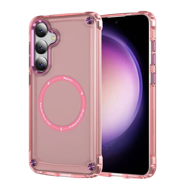 Skin Feel TPU + PC MagSafe Magnetic Phone Case, For Samsung Galaxy S25 5G, For Samsung Galaxy S25+ 5G, For Samsung Galaxy S25 Ultra 5G, For Samsung Galaxy S24 Ultra 5G, For Samsung Galaxy S24+ 5G