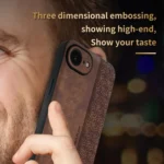 AZNS 3D Embossed Skin Feel Phone Case, For iPhone 16e, For iPhone 16 Pro Max, For iPhone 16 Pro, For iPhone 16 Plus - Image 4