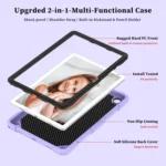 Butterfly Kickstand Heavy Duty Hard Rugged Tablet Case, For Samsung Galaxy Tab A9+, For Samsung Galaxy Tab S9 - Image 3